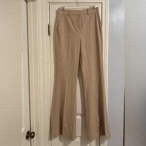 THEORY Demetria High Waist Flare Pant in Tan Size 4